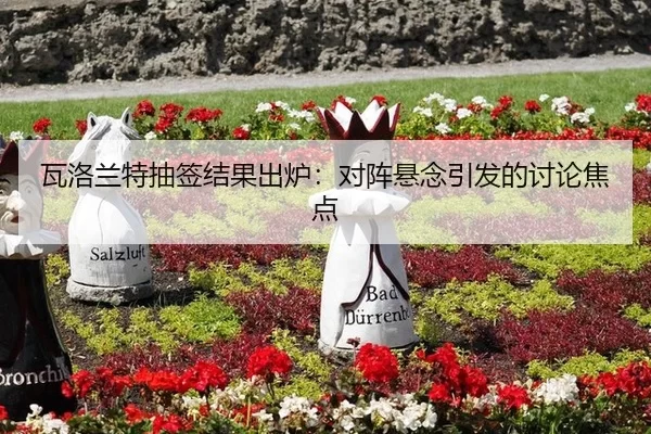 瓦洛兰特抽签结果出炉：对阵悬念引发的讨论焦点